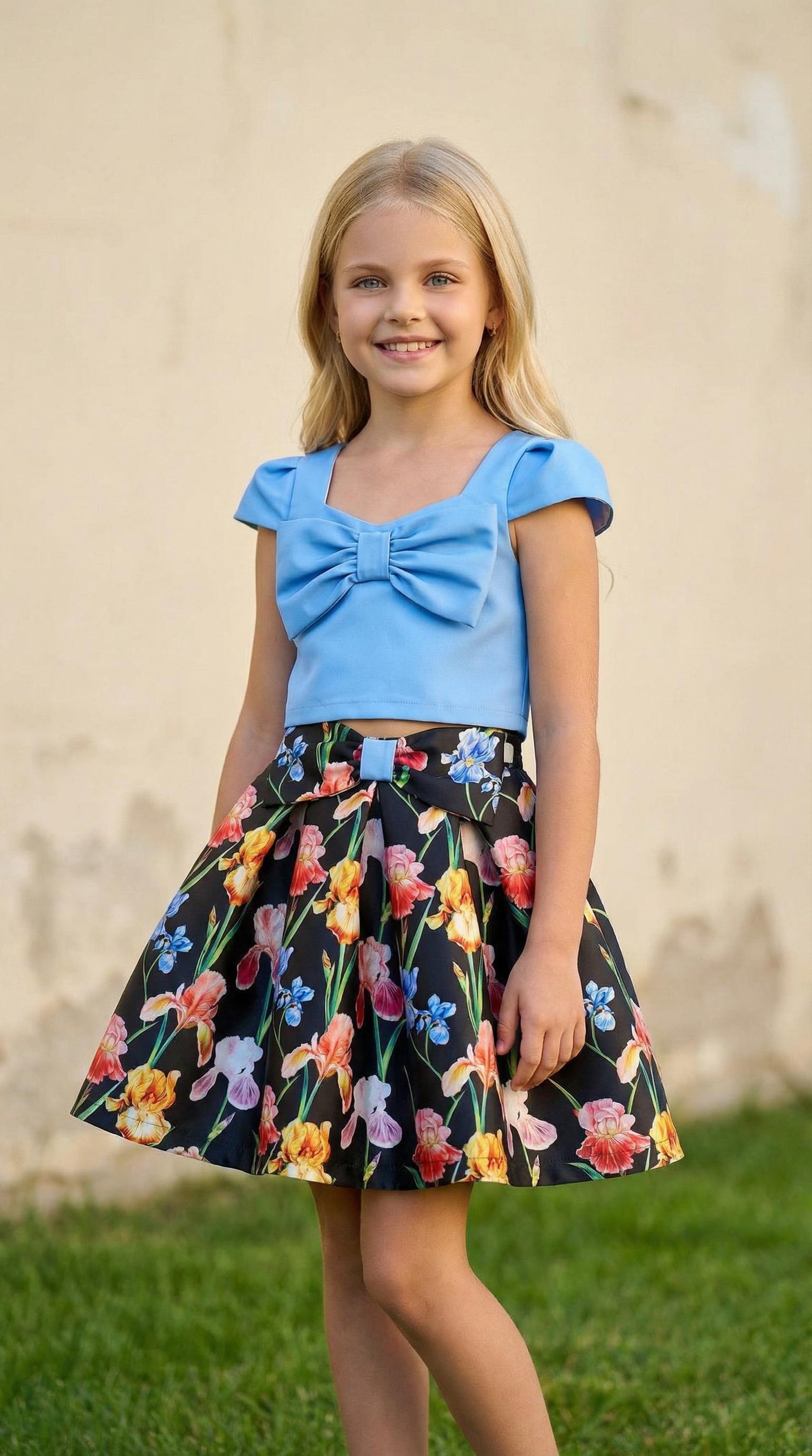 LILY FLORAL SKIRT & BLOUSE SET