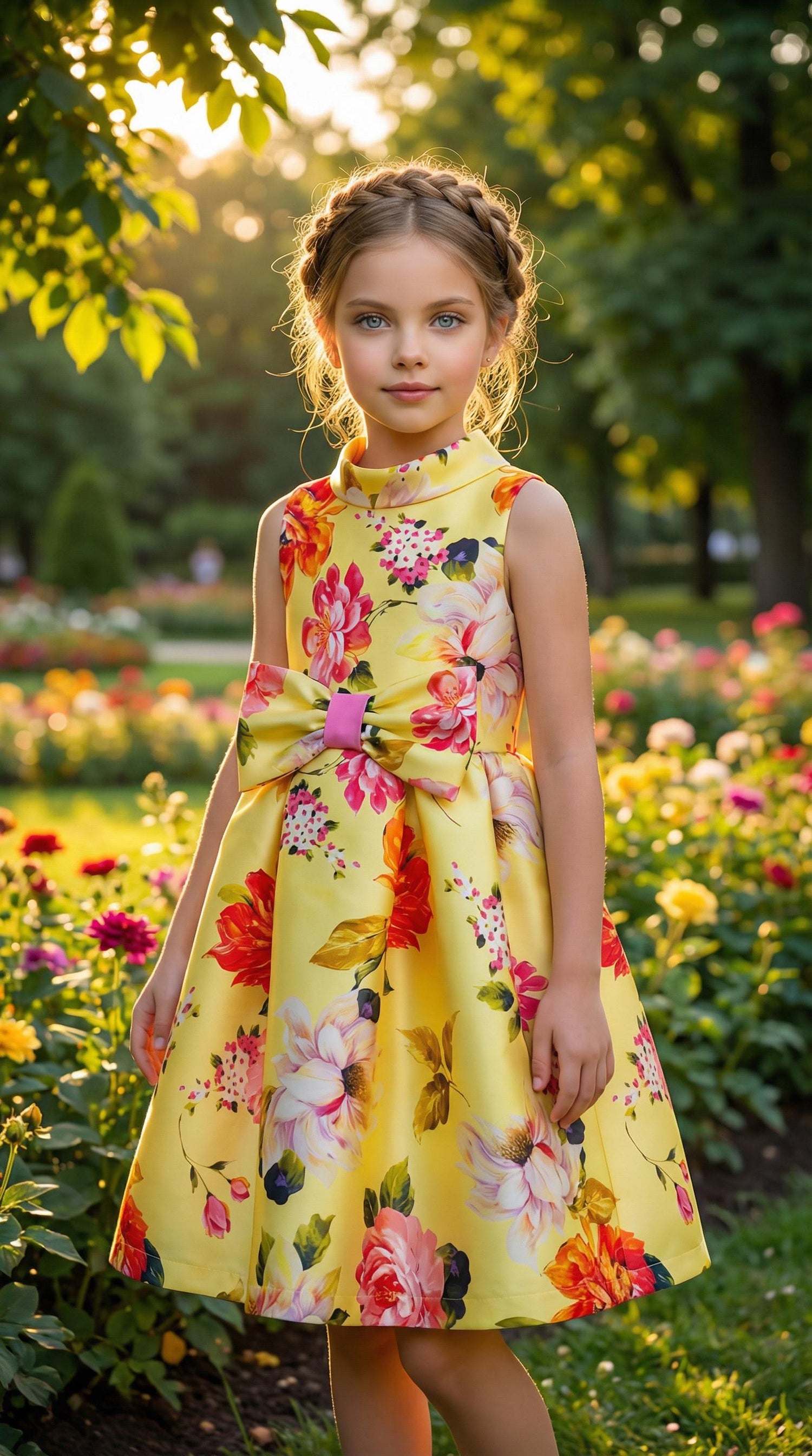 SHAWL COLLAR FLORAL DRESS
