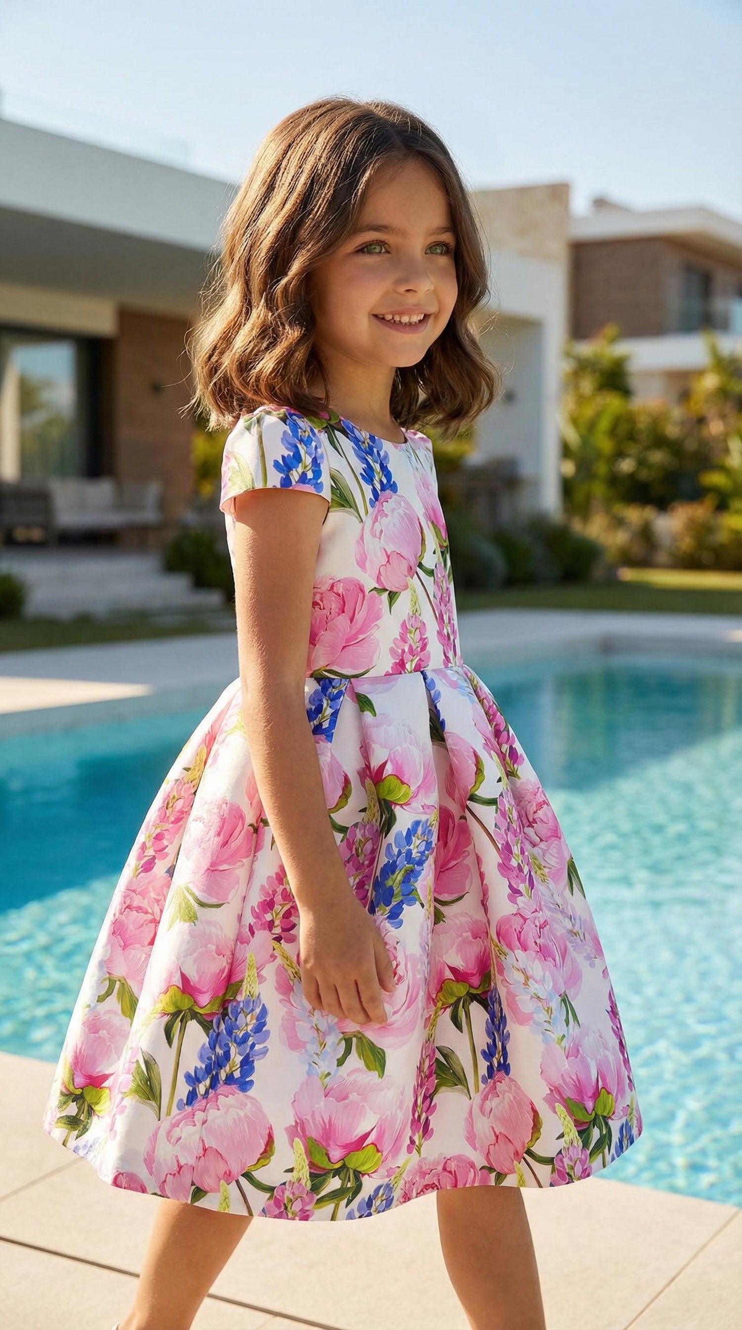 MAGNOLIA PATTERNED BELT DRESS