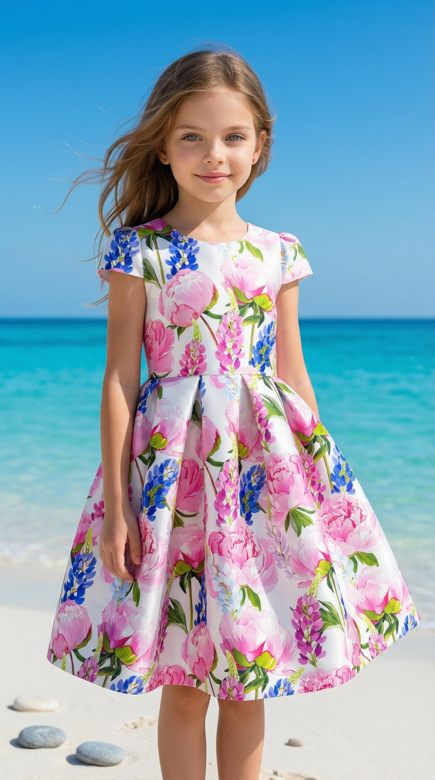 MAGNOLIA PATTERNED BELT DRESS