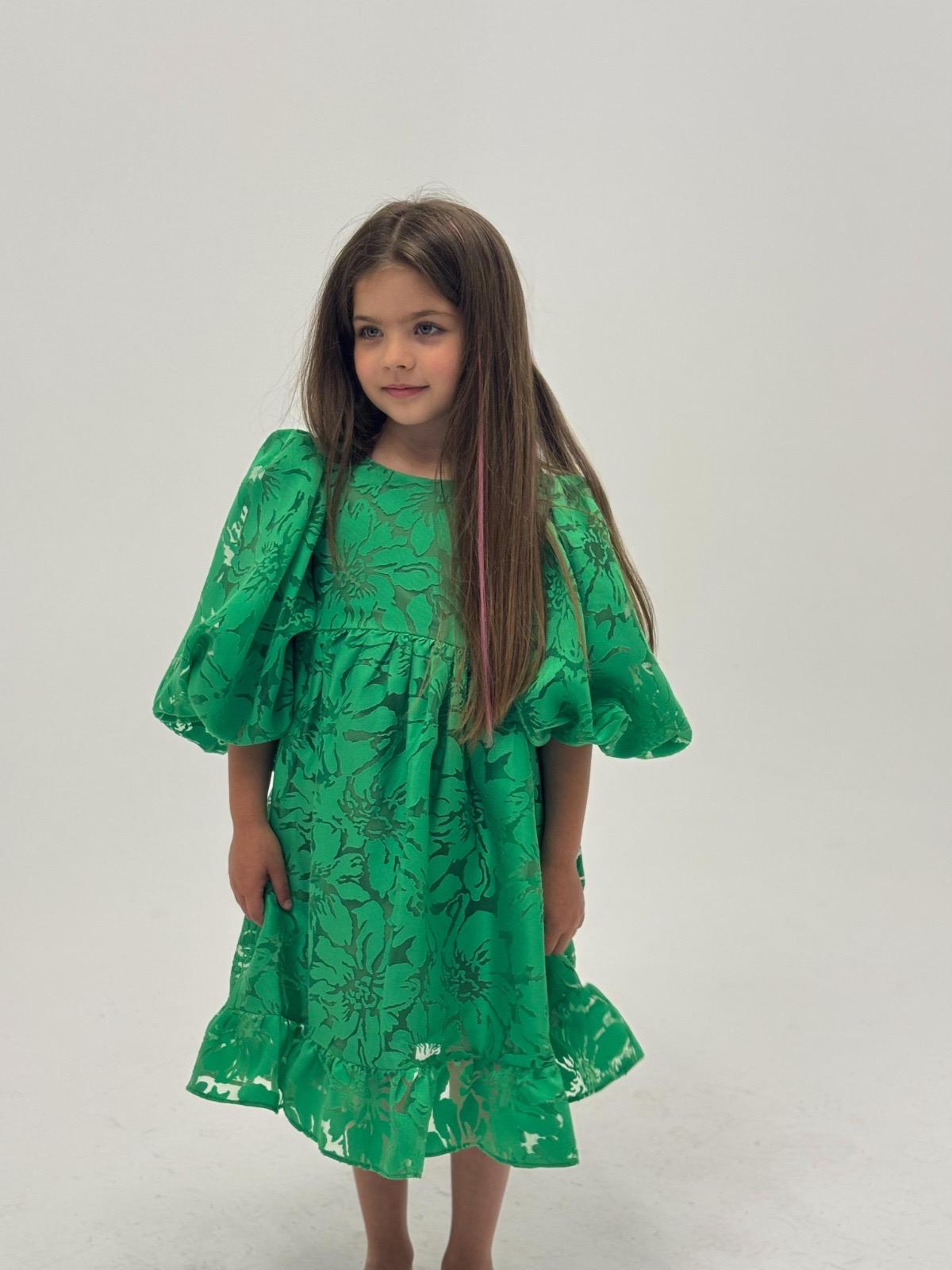 FLORAL BURNOUT JACQUARD DRESS