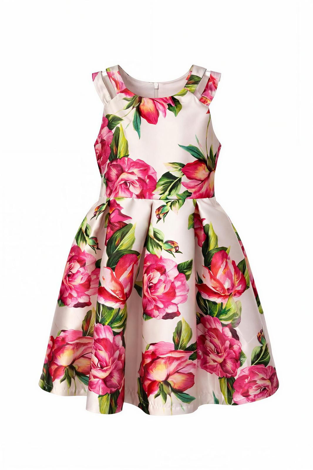 DOUBLE STRAP ROSE DRESS